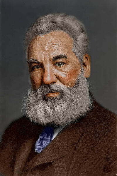 Gambar Alexander Graham Bell Penemeu telepon listrik <em>sumber: wikipidia</em>